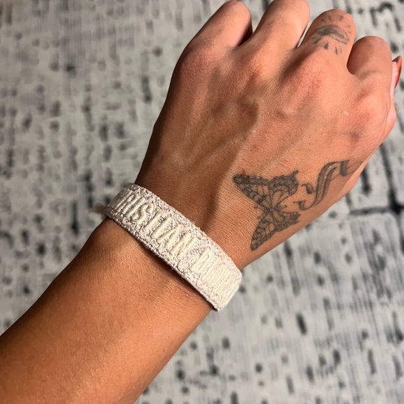 Authentic Christian Dior Cream Bracelet - Picture 1 of 3